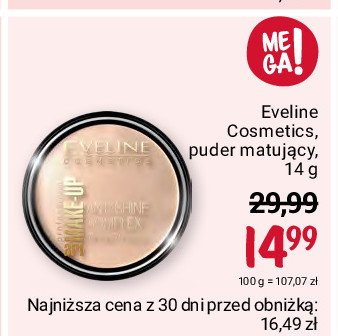 Puder mineralny matuj膮cy z jedwabiem nr 31 transparent EVELINE ART PROFESSIONAL MAKE UP promocja
