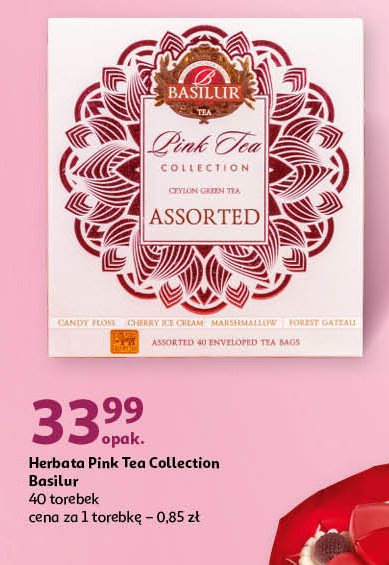 Zestaw herbat pink tea Basilur promocja