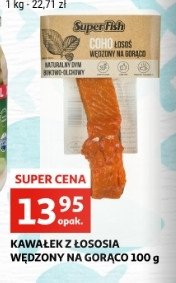 Łosoś wędzony na gorąco w dymie bukowo-olchowym naturalny Superfish promocja