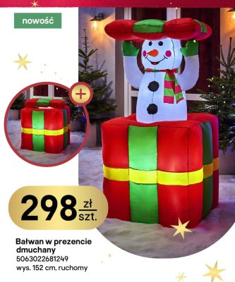 Bałwan w prezencie dmuchany promocja w Castorama