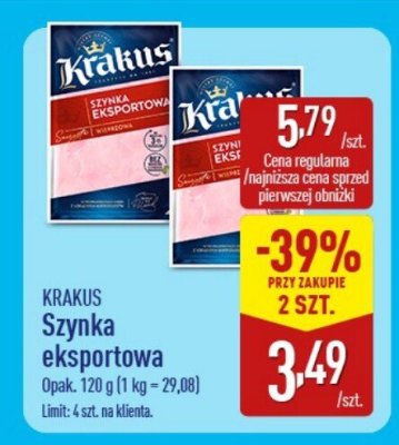 Szynka eksportowa  promocja w Aldi