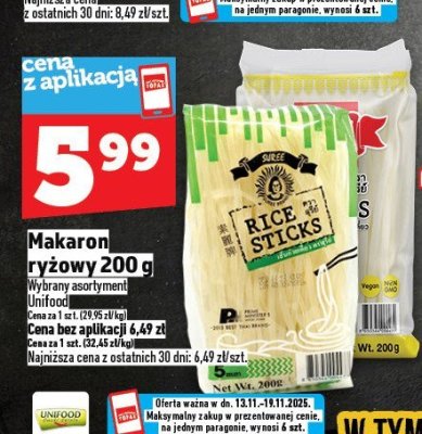 Makaron ryżowy promocja w TOPAZ