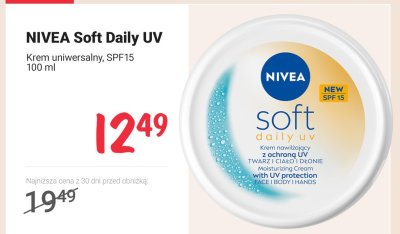 Krem uniwersalny Soft Daily UV SPF15 promocja w Rossmann