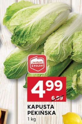 Kapusta pekińska promocja w Stokrotka