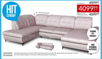 Narożnik MODERNO Abra Meble promocja w Abra Meble