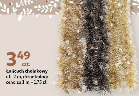 艁a艅cuch choinkowy srebrny 2m Actuel promocja