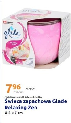 Świeca zapachowa Glade Relaxing Zen promocja w Action
