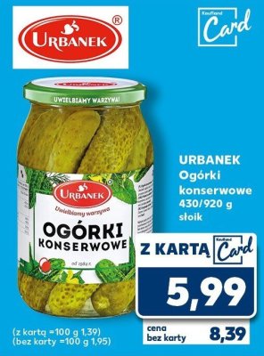 Ogórki konserwowe promocja w Kaufland