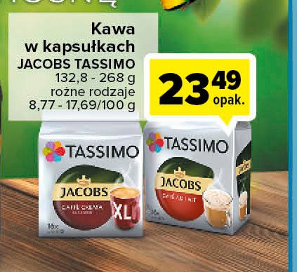 Kawa caffe crema Tassimo jacobs promocje