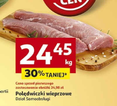 Polędwiczki wieprzowe Dział Samoobsługi promocja w Auchan