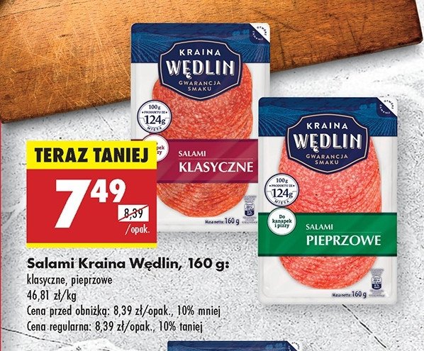 Salami pieprzowe Kraina w臋dlin promocja