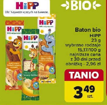 Batonik jab艂ka i wanilia Hipp owocowy przyjaciel promocja
