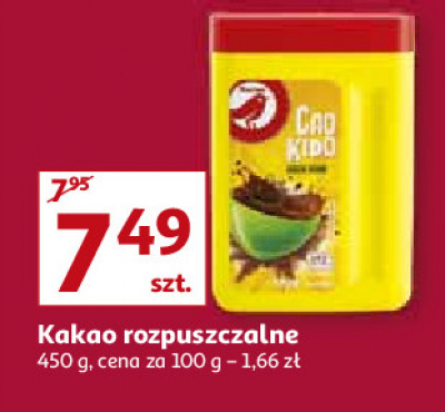 Kakao rozpuszczalne cao kido Auchan promocja