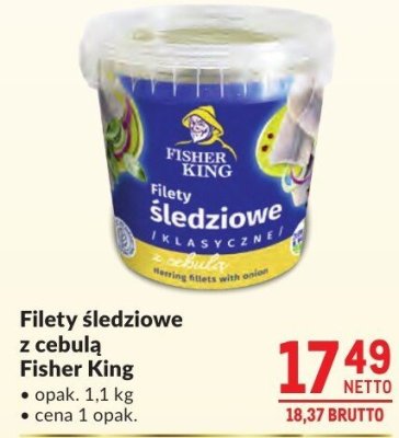 Filety śledziowe z cebulą Fisher King promocja w Makro