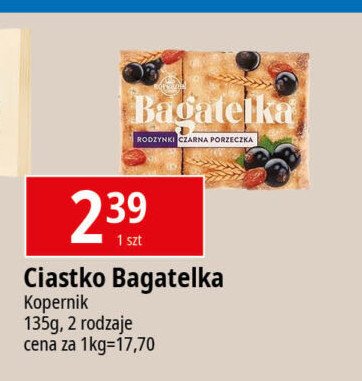 Bagatelka z czarną porzeczką Kopernik promocja