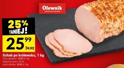 Schab po królewsku Olewnik, 1 kg promocja w Twój Market