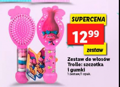 Szczotka do w艂os贸w dla dzieci + gumki trolls Ikoo home promocja