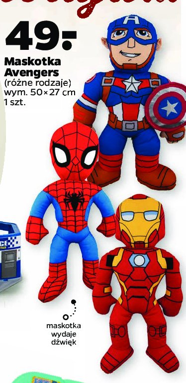 Maskotka avengers 50 x 27 cm promocja