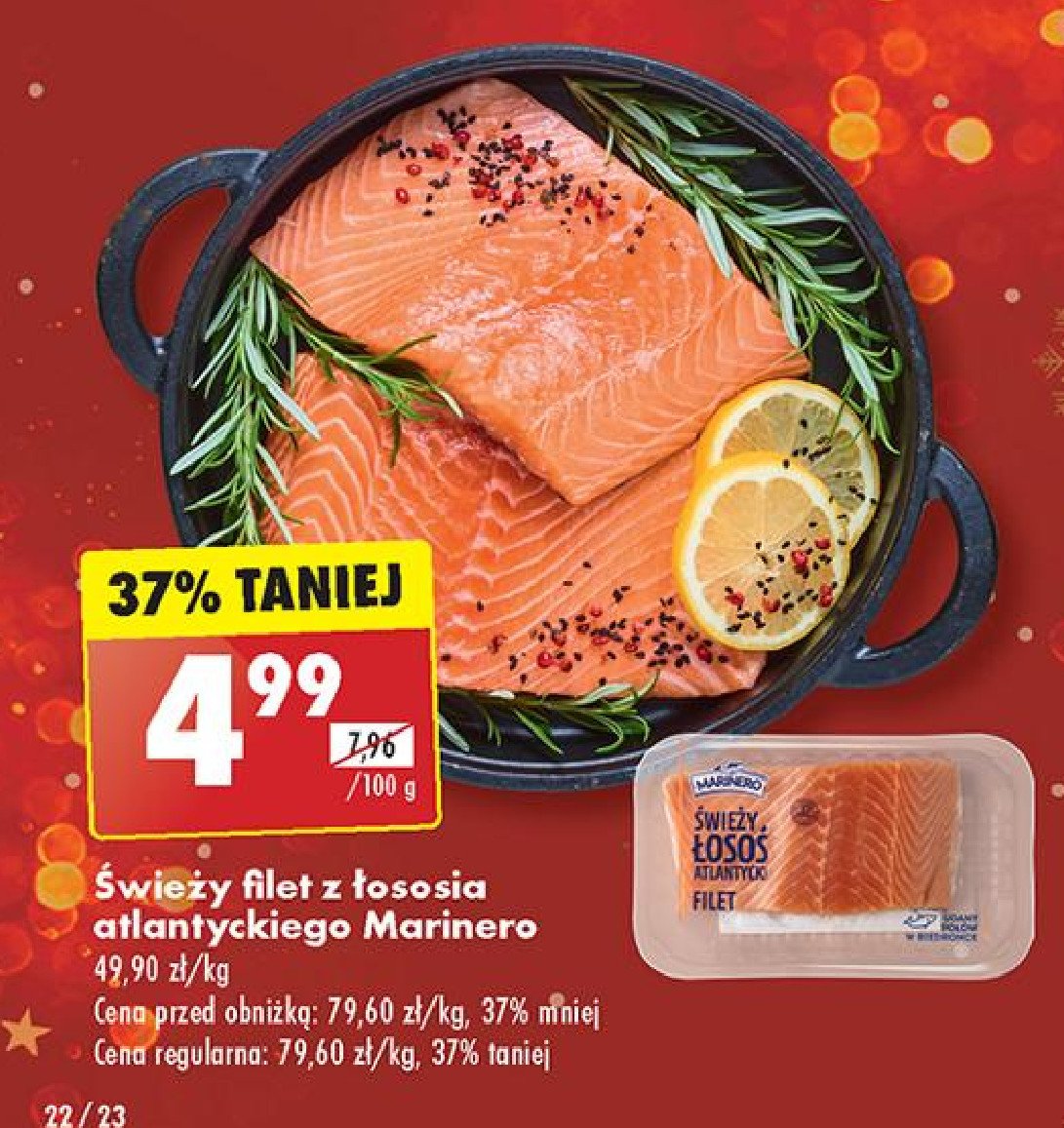 Łosoś norweski świeży filet Marinero promocja