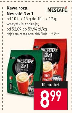 Kawa Nescafe 3in1 brown sugar promocja