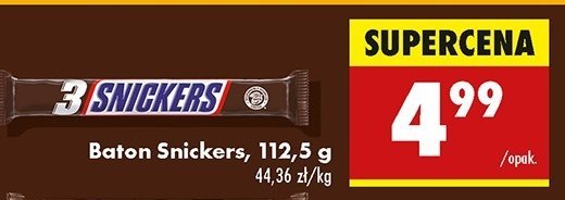 Baton Snickers trio promocja w Biedronka