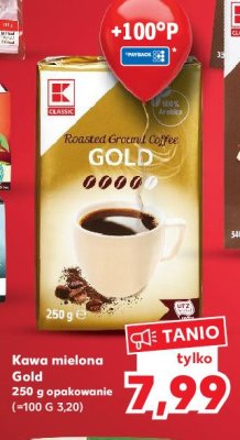 Kawa gold K-classic promocja