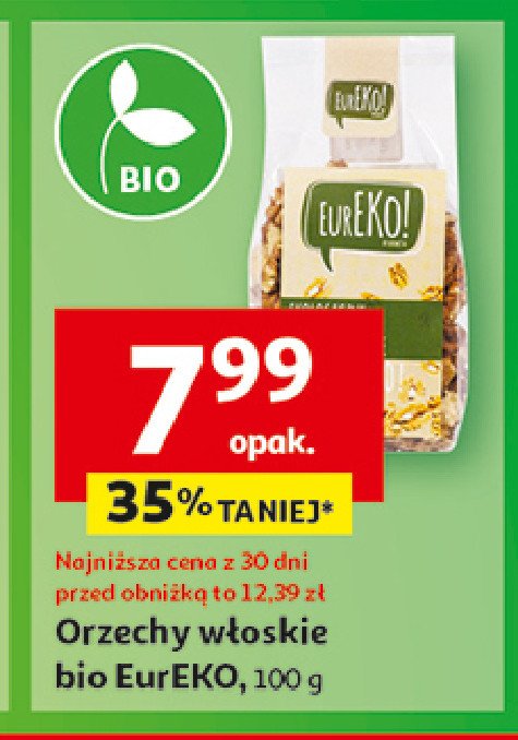 Orzechy włoskie bio Eureko! promocja