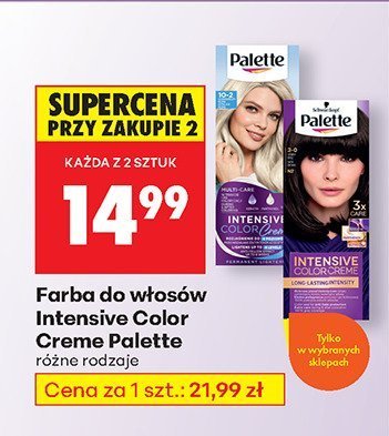 Farba do włosów Intensive Color Creme różne rodzaje promocja w Biedronka