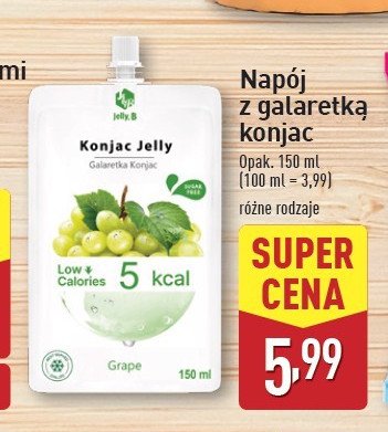 Galaretka konjac winogronowa JELLY.B promocja