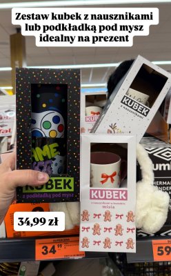 Zestaw kubek z nausznikami  promocja w Biedronka
