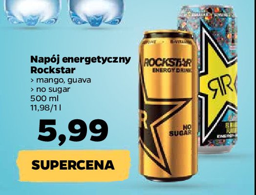 Napój energetyczny guava Rockstar energy drink promocja