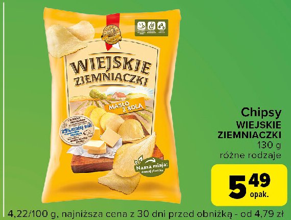 Chipsy masło z solą Lorenz wiejskie ziemniaczki promocja w Globi