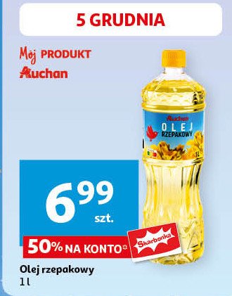 Olej rzepakowy Auchan promocja