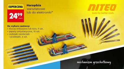 Narzędzia warsztatowe lub do elektroniki promocja w Biedronka