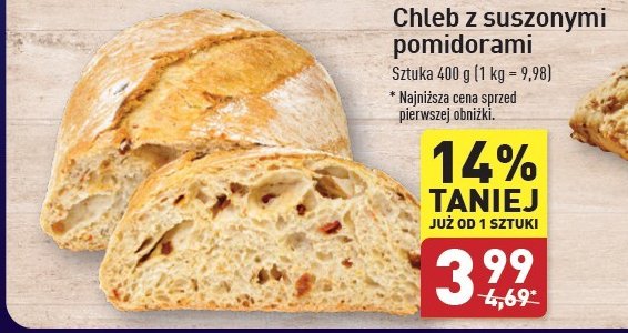 Chleb z suszonymi pomidorami promocja