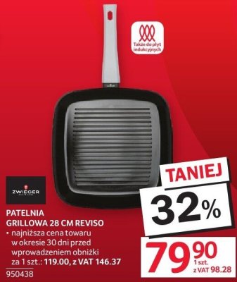 Patelnia grillowa 28 cm Reviso Zweger promocja w Selgros
