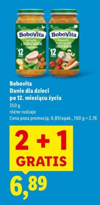 Danie dla dzieci po 12. miesiącu życia Bobovita promocja w Lidl