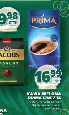 Kawa mielona Prima Finezja promocja w Stokrotka