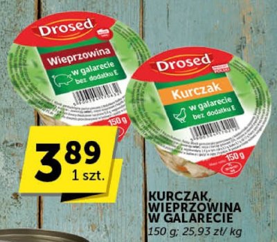 Kurczak wieprzowina w galarecie Drosed promocja w Groszek