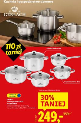 Zestaw garnków FIRST, 10 elementów promocja w Lidl