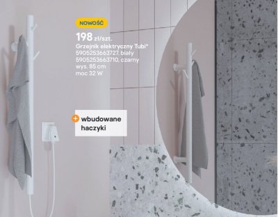 Grzejnik elektryczny Tubi promocja w Castorama
