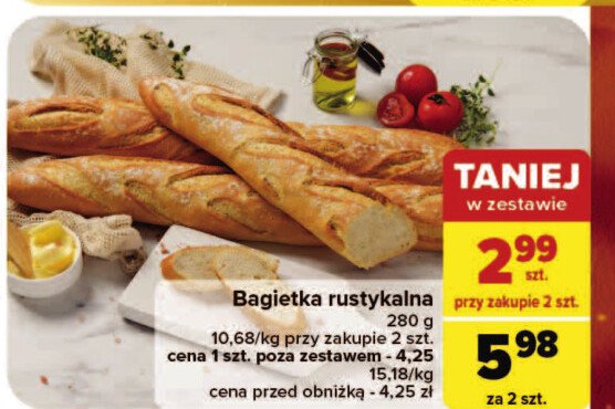 Bagietka rustykalna promocja