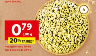 Słonecznik łuskany promocja w Auchan