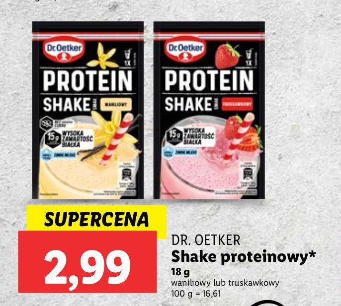 Protein shake waniliowy Dr. oetker promocja