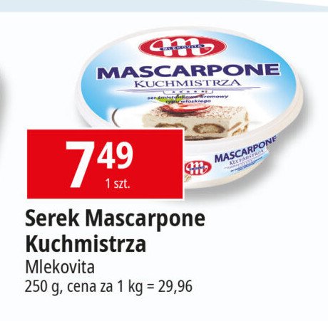 Ser mascarpone kuchmistrza Mlekovita promocja w Leclerc