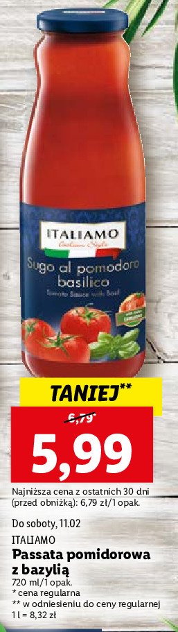 Pomidory rozdrobnione Italiamo promocja