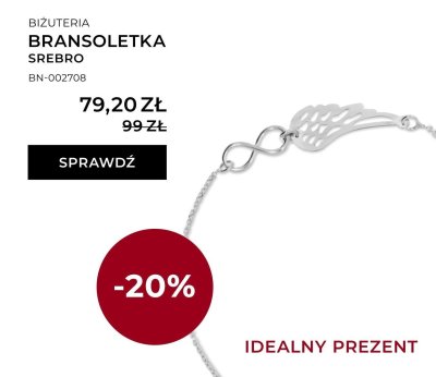 Bransoletka srebro promocja w Briju