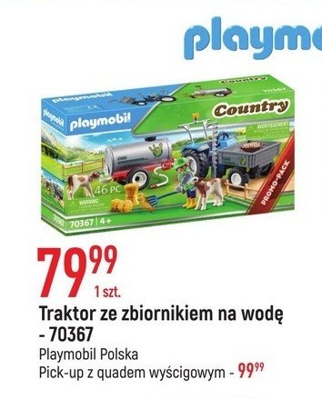 Traktor ze zbiornikiem na wod臋 70367 Playmobil promocja