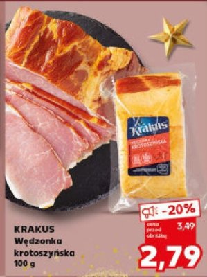Wędzonka KRAKUS Wędzonka krotoszyńska 100g promocja w Kaufland