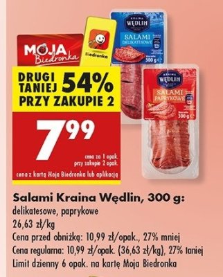 Salami delikatesowe Kraina wędlin promocja